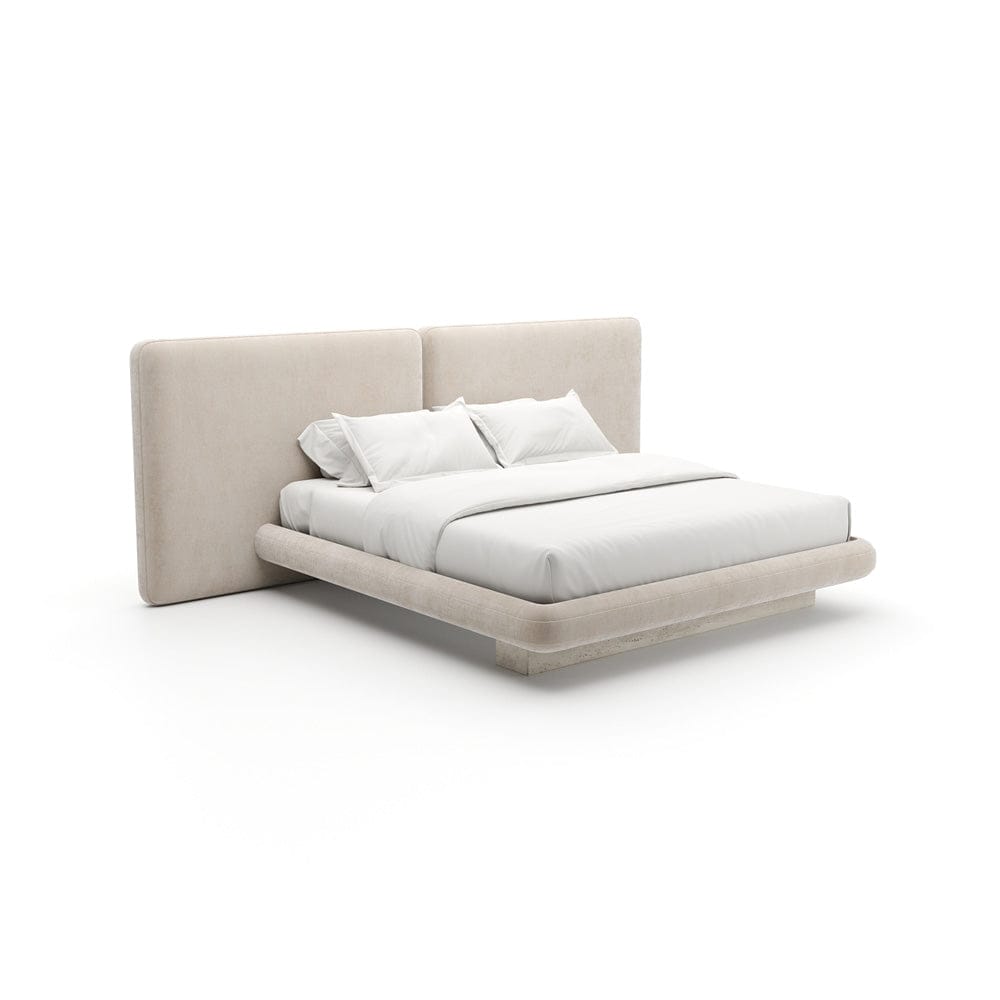 Caracole - Overlap Uph 2 Panel  Kg Bed Ivory - CLA-425V-128 view 1