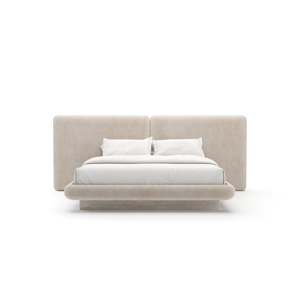 Caracole - Overlap Uph 2 Panel  Kg Bed Ivory - CLA-425V-128 view 2