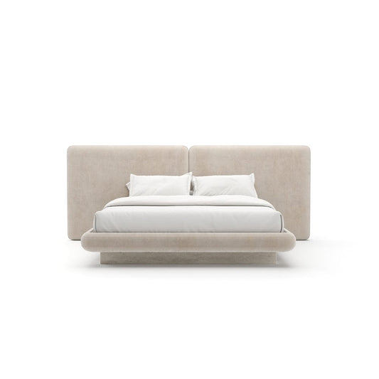 Caracole - Overlap Uph 2 Panel  Kg Bed Ivory - CLA-425V-128 view 2