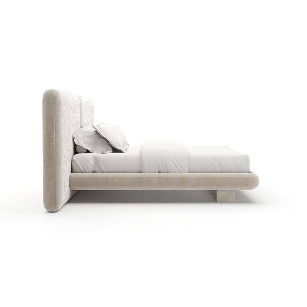 Caracole - Overlap Uph 2 Panel  Kg Bed Ivory - CLA-425V-128 view 3
