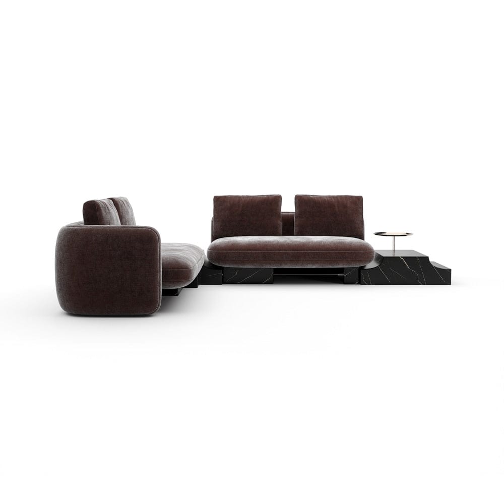 Caracole - Overlap Wedge Sectional Dk Taupe - UPH-425V-SEC24-A view 3