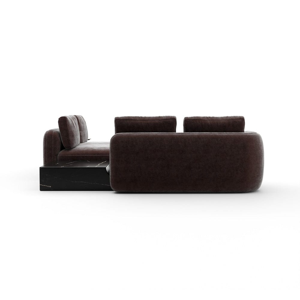 Caracole - Overlap Wedge Sectional Dk Taupe - UPH-425V-SEC24-A view 4