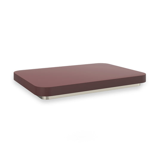 Caracole - Periphery Cocktail Square Accent Tray in Rouge Red Gloss - CLA-024-428 veiw 1