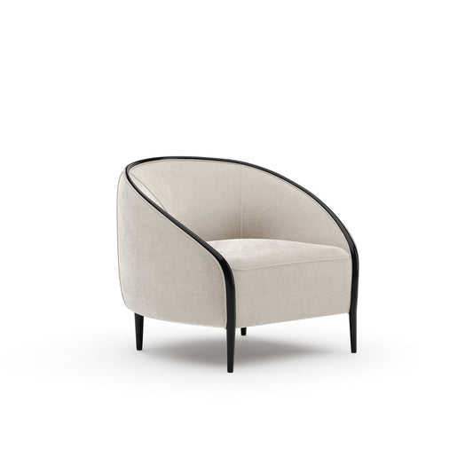 Caracole - Petit Accent Chair - Ivory - UPH-426-132-B view 1