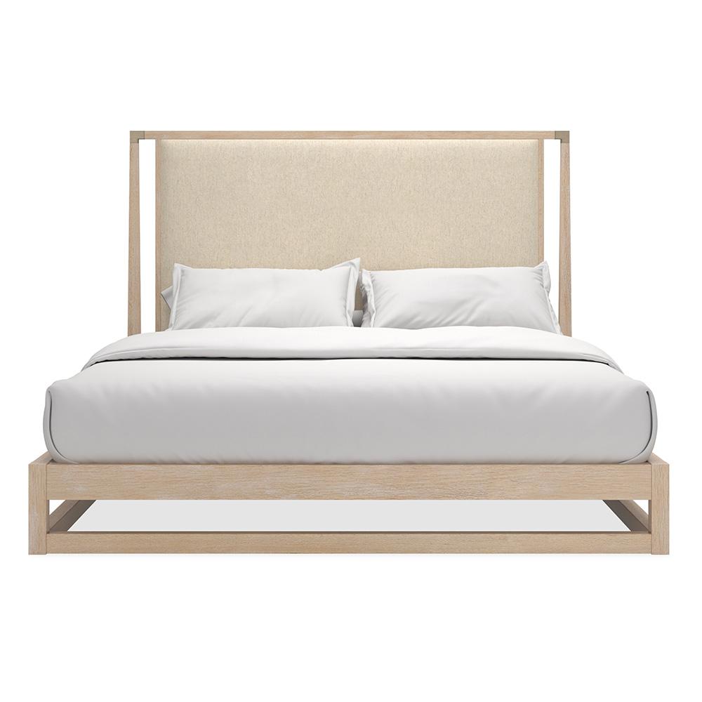 Caracole - Pinstripe Uph Bed Light - King Bed - CLA-424-122 veiw 2
