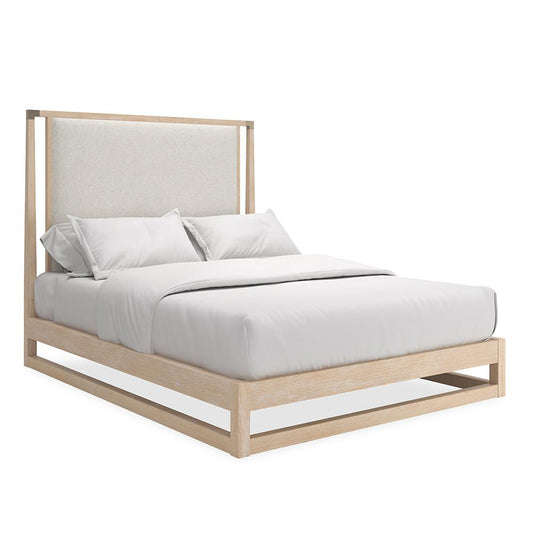 Caracole - Pinstripe Uph Light Bed - Queen Bed - CLA-424-102 veiw 1