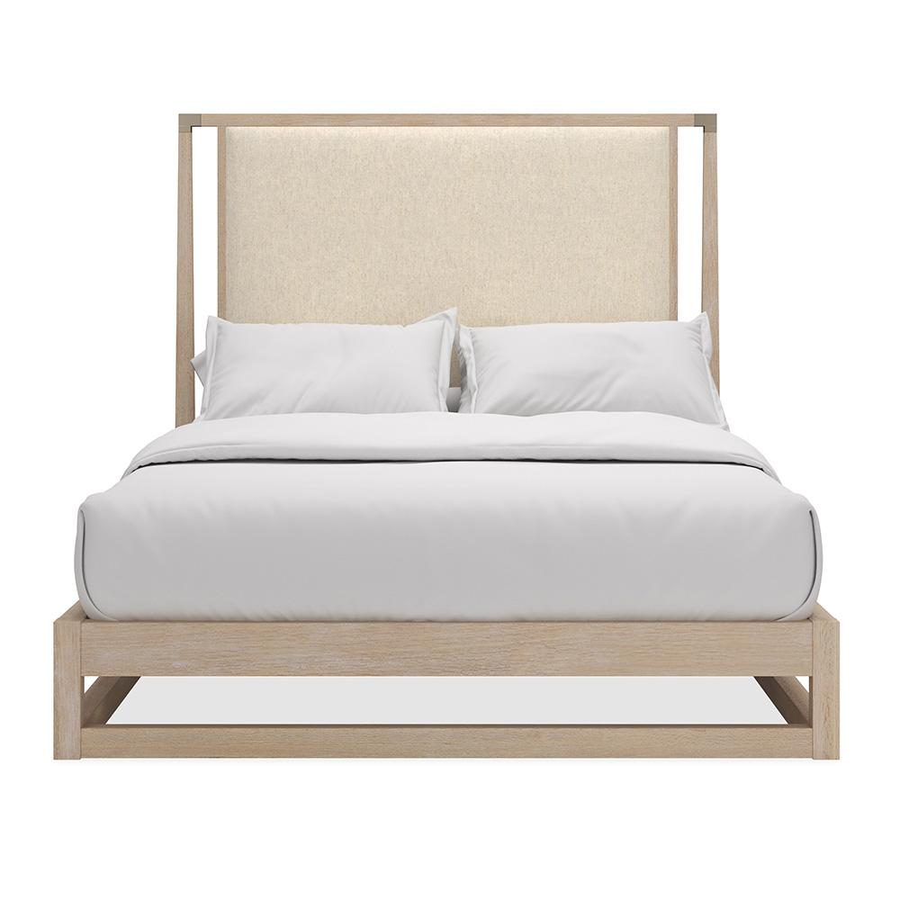 Caracole - Pinstripe Uph Light Bed - Queen Bed - CLA-424-102 veiw 2