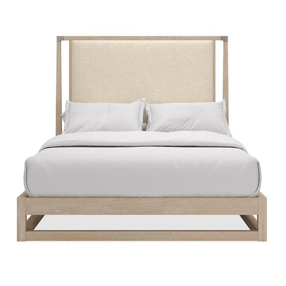 Caracole - Pinstripe Uph Light Bed - Queen Bed - CLA-424-102 veiw 2