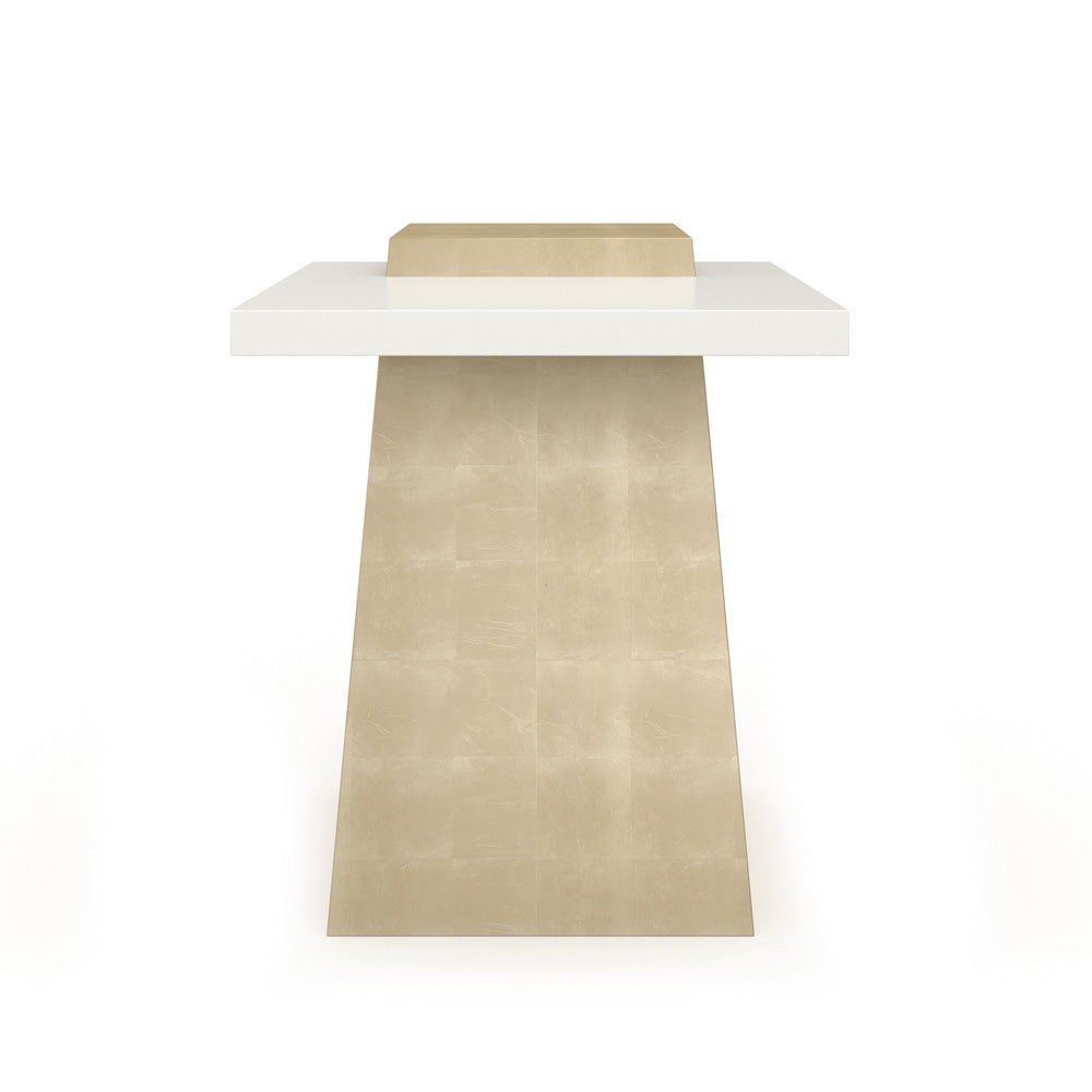 Caracole - Plank Side Table in Almond Milk - CLA-024-411
