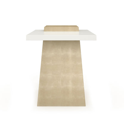 Caracole - Plank Side Table in Almond Milk - CLA-024-411