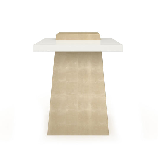 Caracole - Plank Side Table in Almond Milk - CLA-024-411