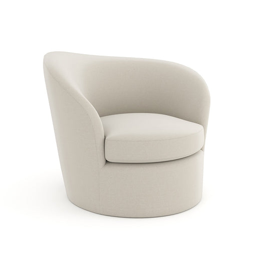 Caracole - Quasi Raf Swivel Chair in Ivory - UPH-024-032-A veiw 1