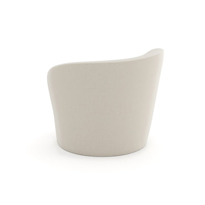 Caracole - Quasi Raf Swivel Chair in Ivory - UPH-024-032-A