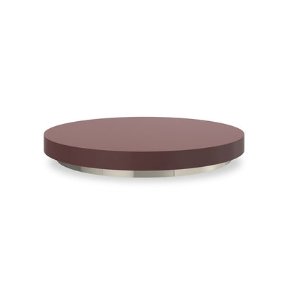 Caracole - Radius Cocktail Round Accent Tray in Rouge Red Gloss - CLA-024-429 veiw 1