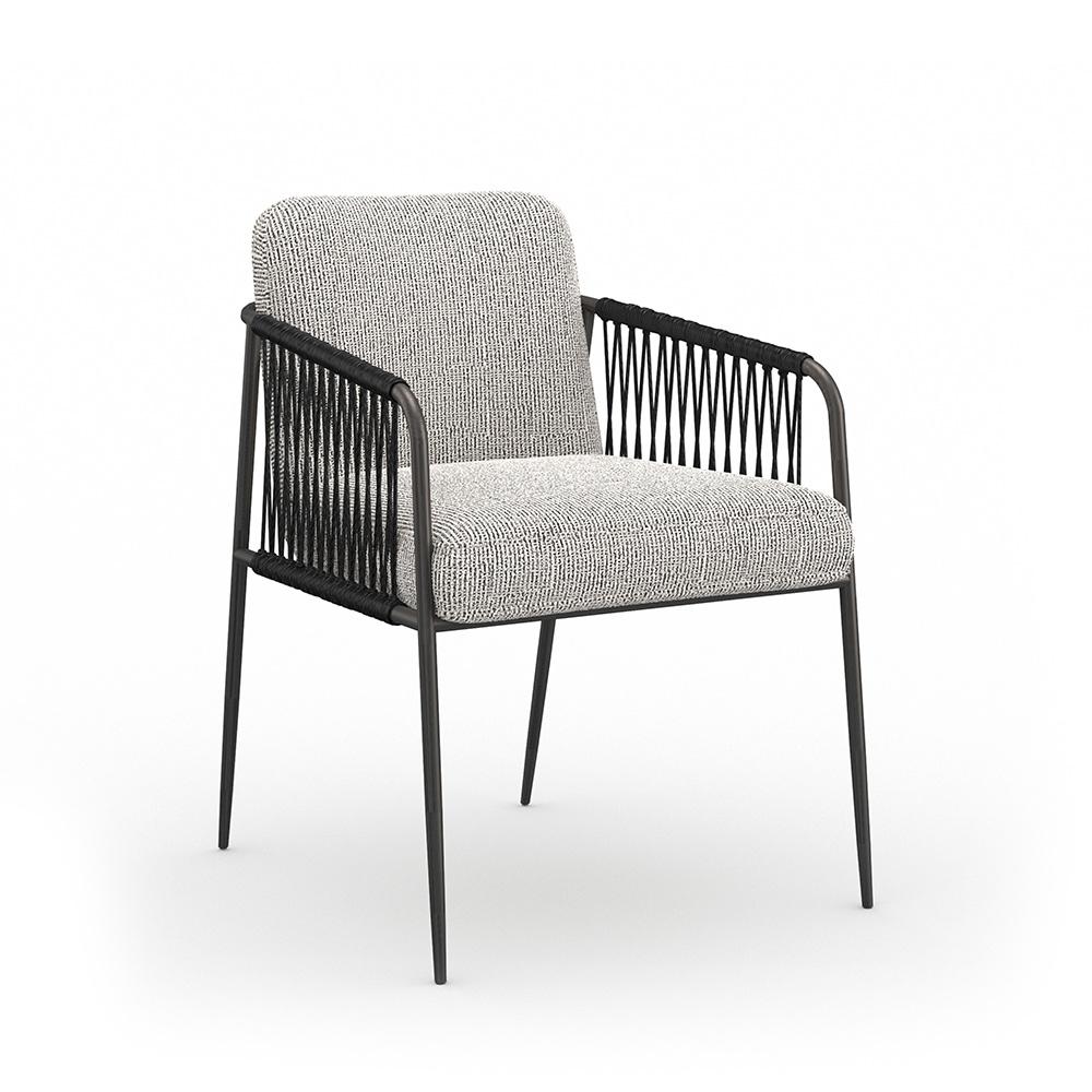 Caracole - Remix Woven Dining Chair in Bronze Gold Metal - M112-024-271 veiw 1
