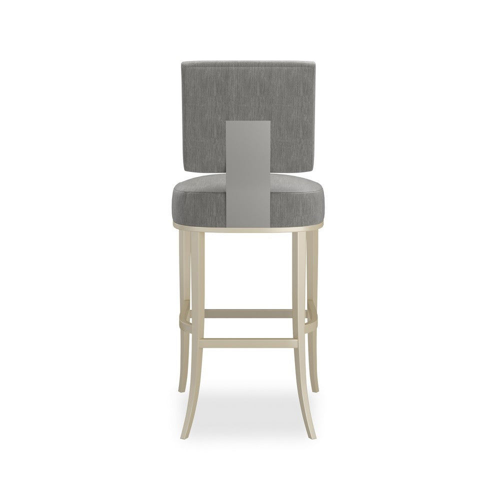 Caracole - Reserved Seating Bar Stool-Pewter - CLA-025V-301 view 4