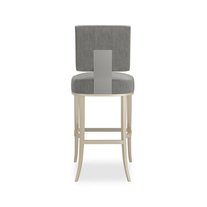 Caracole - Reserved Seating Bar Stool-Pewter - CLA-025V-301 view 4
