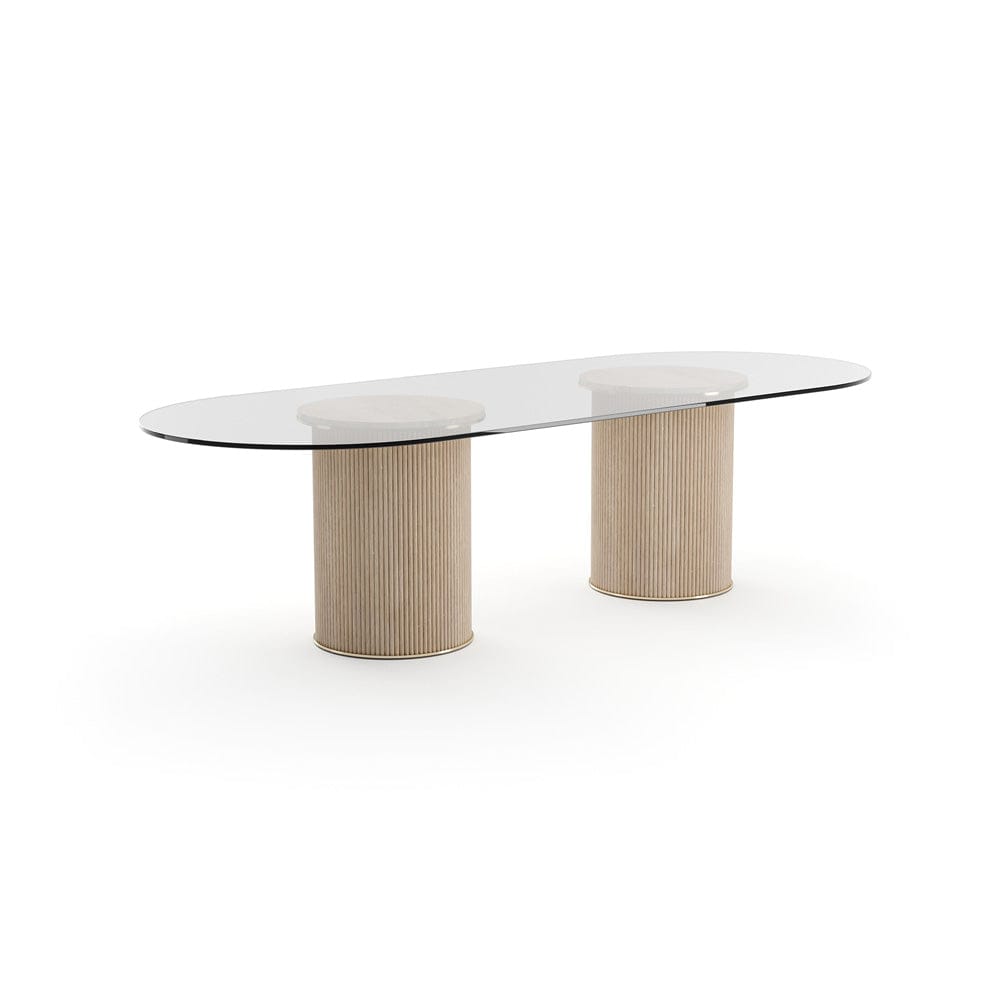 Caracole - Rhythm Oval Glass Top Dining Table - CLA-425V-208 view 1