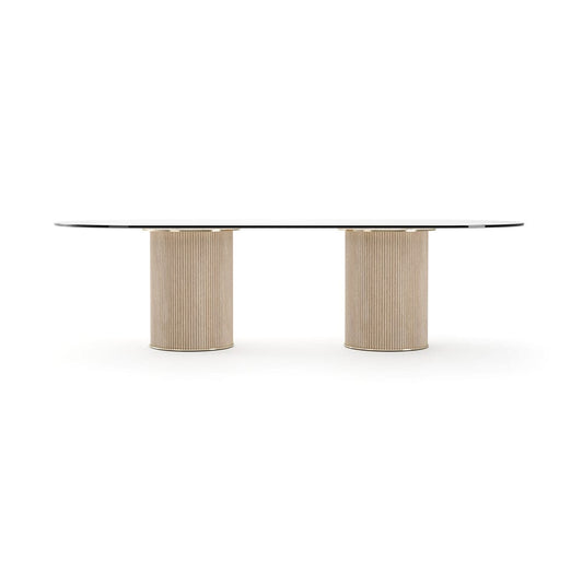 Caracole - Rhythm Oval Glass Top Dining Table - CLA-425V-208 view 2