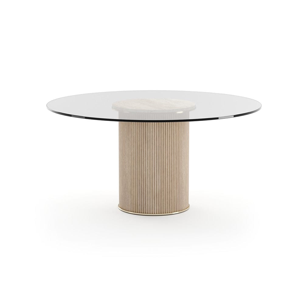Caracole - Rhythm Round Glass Top Dining Tbl - CLA-425V-207 view 1