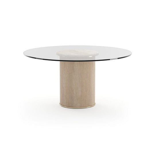 Caracole - Rhythm Round Glass Top Dining Tbl - CLA-425V-207 view 1