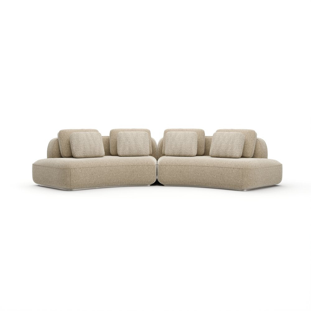 Caracole - Sasso 2Pc Curved Sofa - Oatmeal - UPH-426-SEC1-B view 2