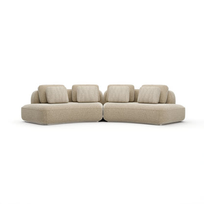 Caracole - Sasso 2Pc Curved Sofa - Oatmeal - UPH-426-SEC1-B view 2
