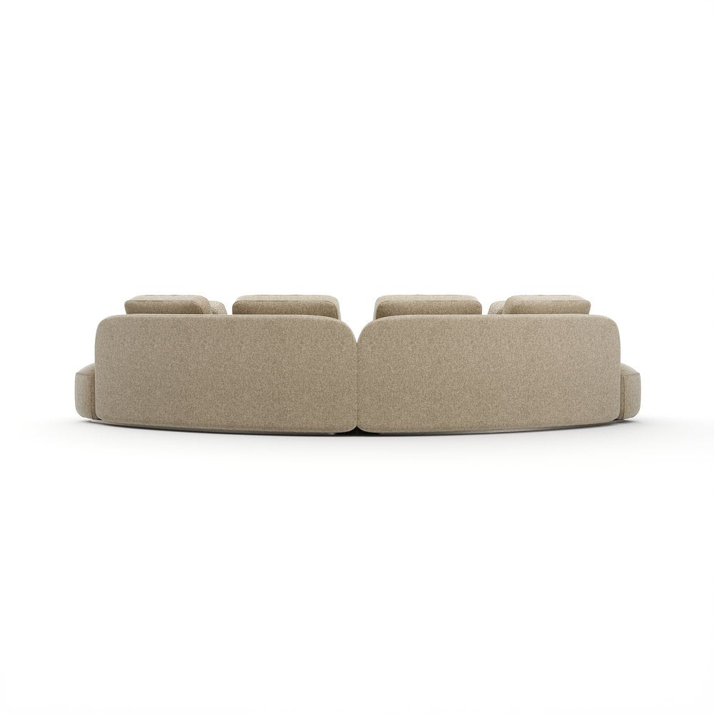Caracole - Sasso 2Pc Curved Sofa - Oatmeal - UPH-426-SEC1-B view 4