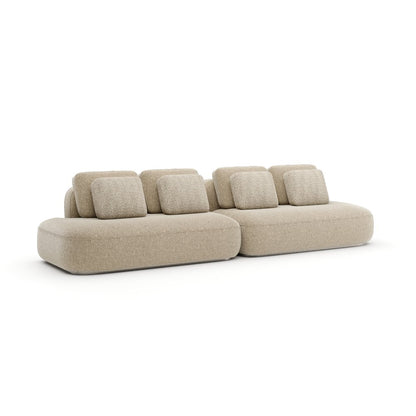 Caracole - Sasso 2Pc Straight Sofa - Oatmeal - UPH-426-SEC4-B view 1