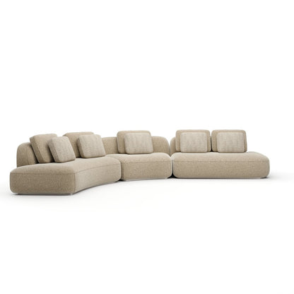Caracole - Sasso 3Pc Curved Sofa - Oatmeal - UPH-426-SEC6-B view 2