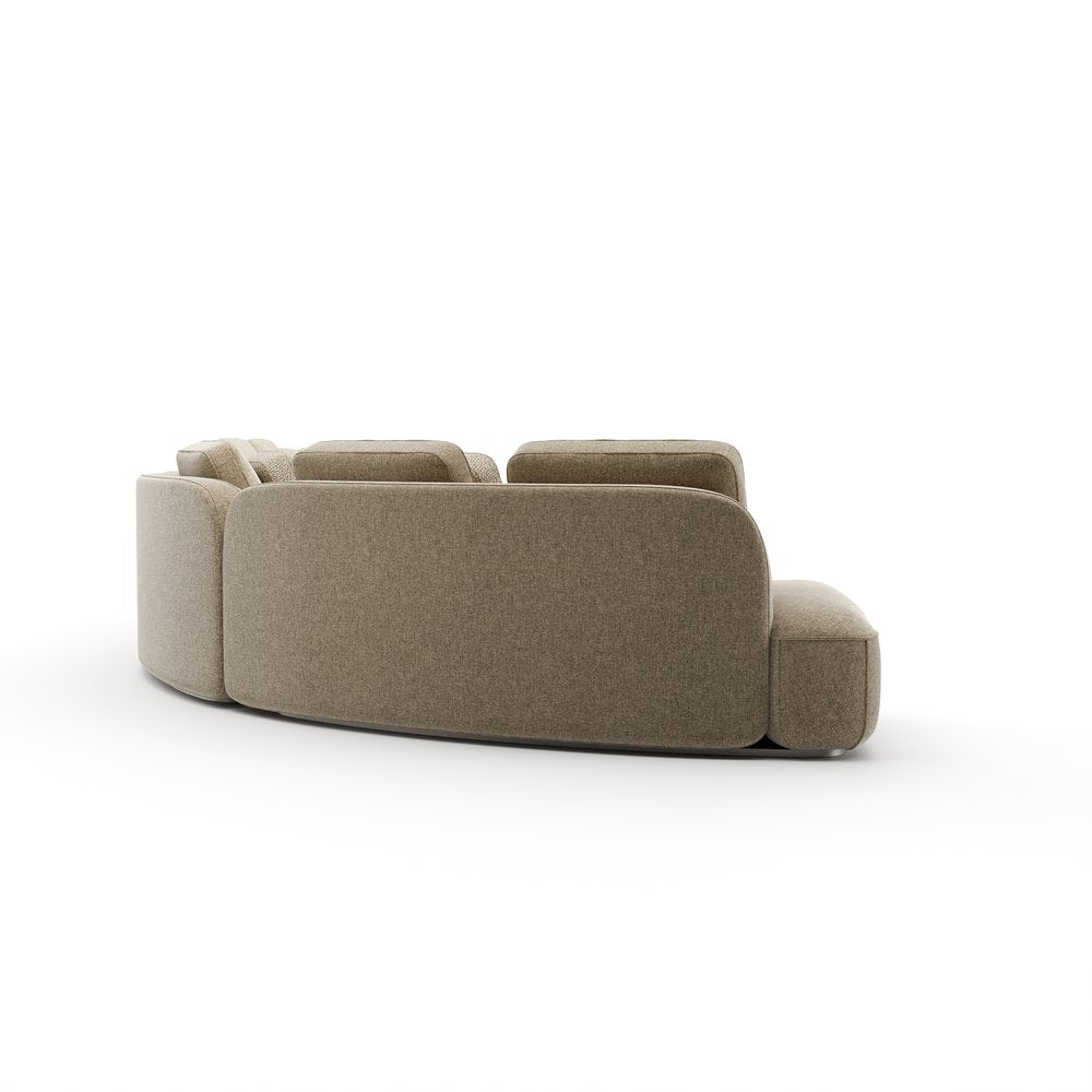 Caracole - Sasso 3Pc Curved Sofa - Oatmeal - UPH-426-SEC6-B view 4