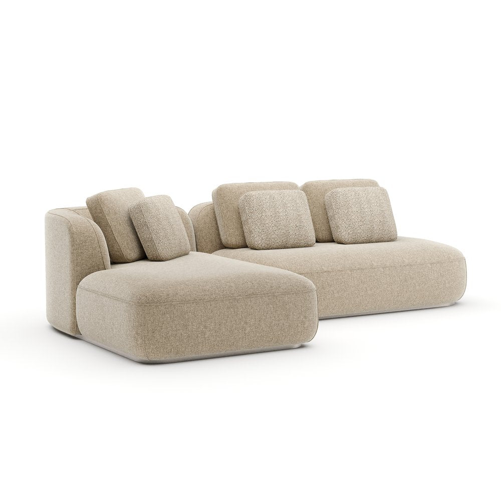 Caracole - Sasso Armless Left Chaise Sectional - Oatmeal - UPH-426-SEC3-B view 1