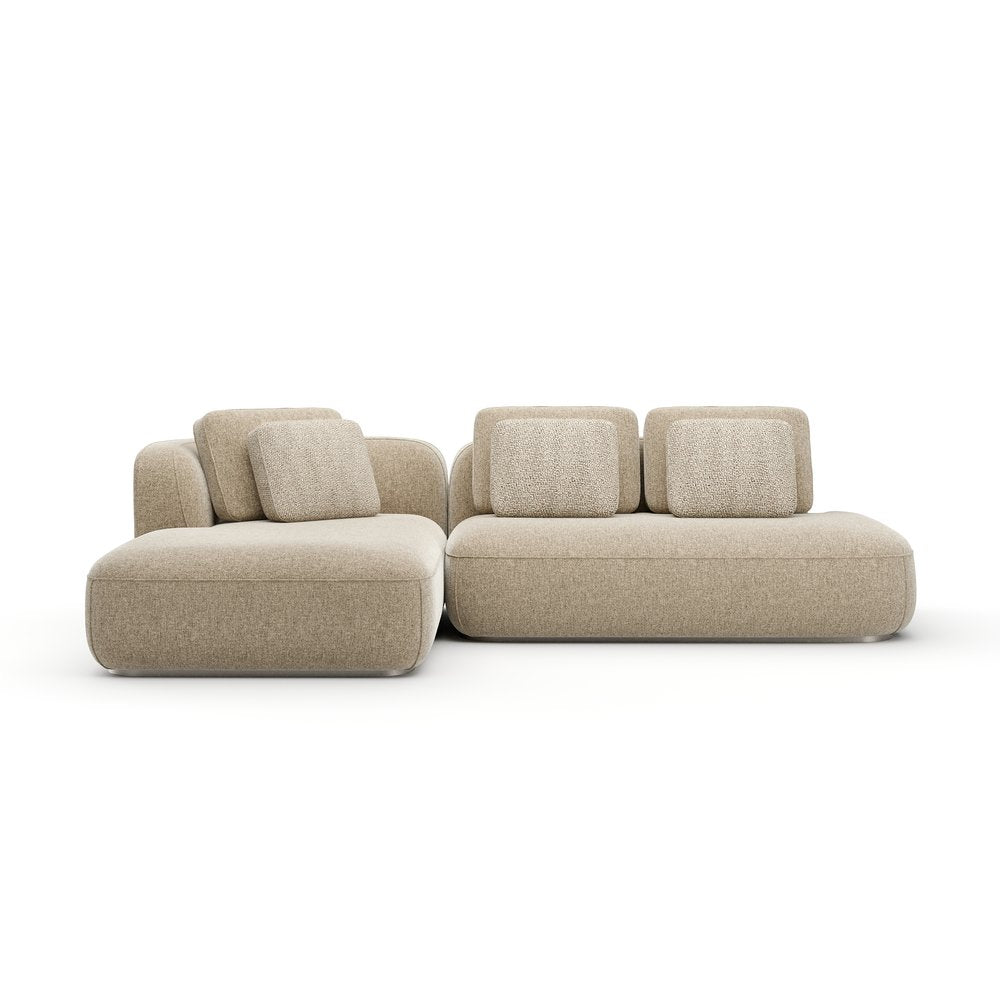 Caracole - Sasso Armless Left Chaise Sectional - Oatmeal - UPH-426-SEC3-B view 2