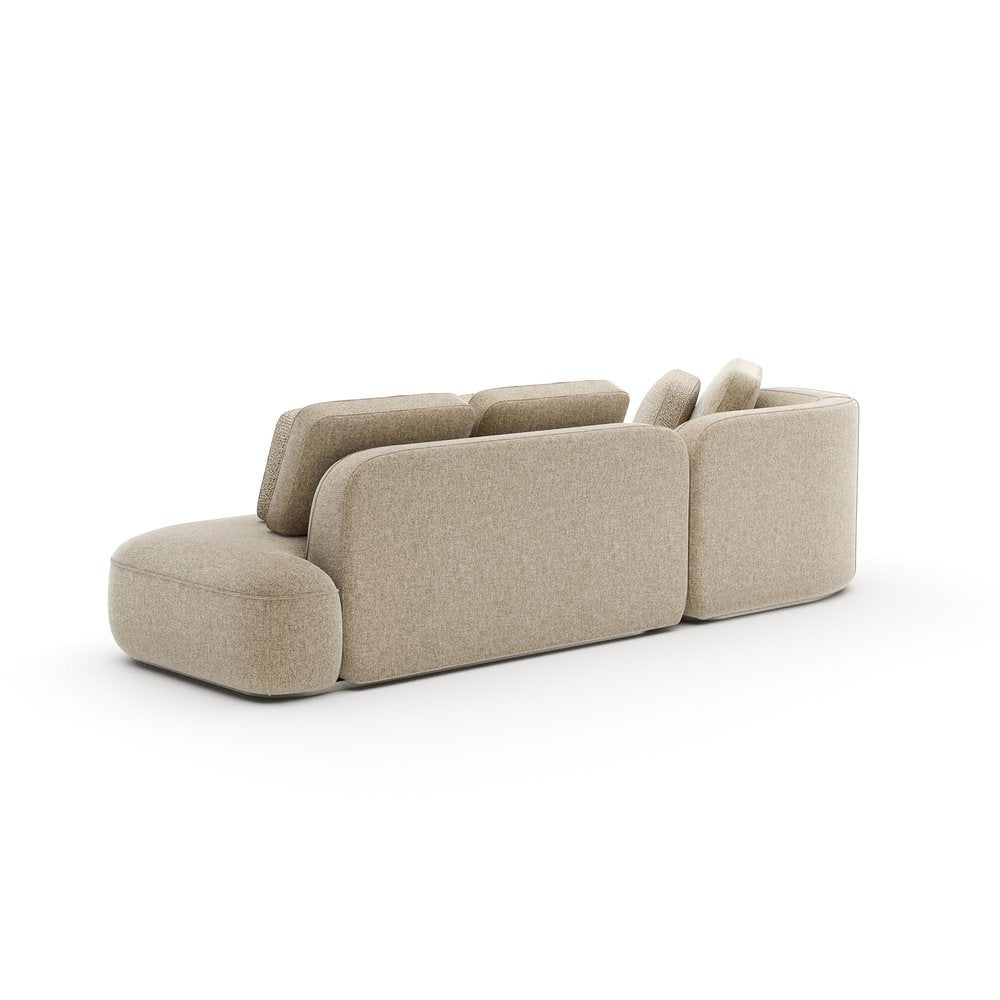 Caracole - Sasso Armless Left Chaise Sectional - Oatmeal - UPH-426-SEC3-B view 4
