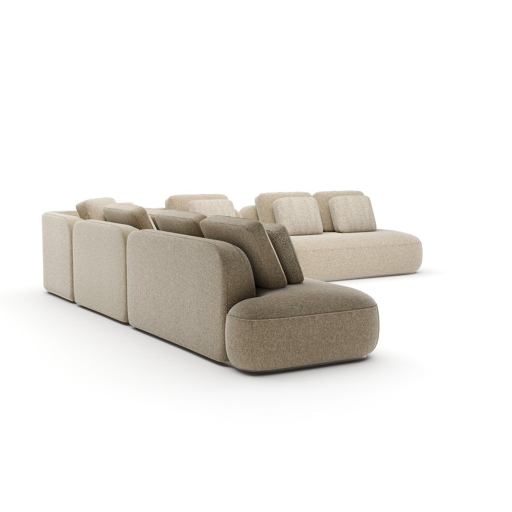 Caracole - Sasso Extra Large L Sectional - Oatmeal - UPH-426-SEC13-B view 3