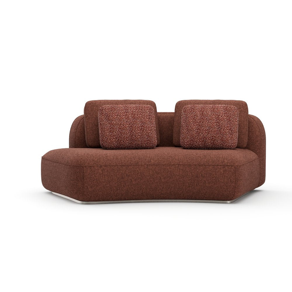 Caracole - Sasso LAF Curved Armless Loveseat - Saffron - UPH-426-LL3-A view 2