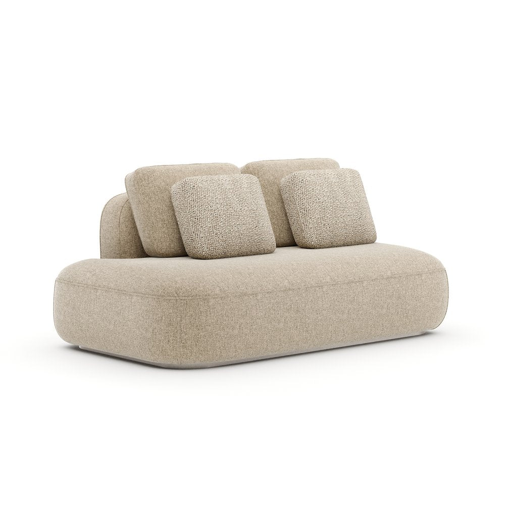 Caracole - Sasso LAF Straight Armless Loveseat - Oatmeal - UPH-426-LL4-B view 1