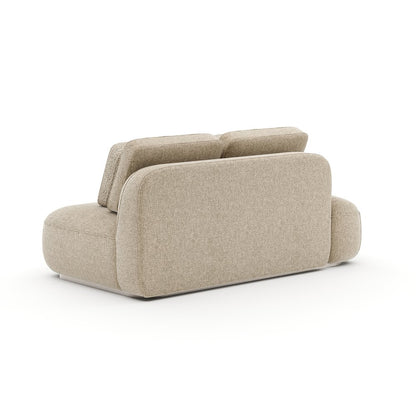 Caracole - Sasso LAF Straight Armless Loveseat - Oatmeal - UPH-426-LL4-B view 4