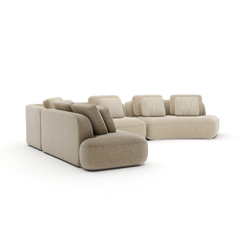 Caracole - Sasso Large Curved L Sectional - Oatmeal - UPH-426-SEC12-B view 3