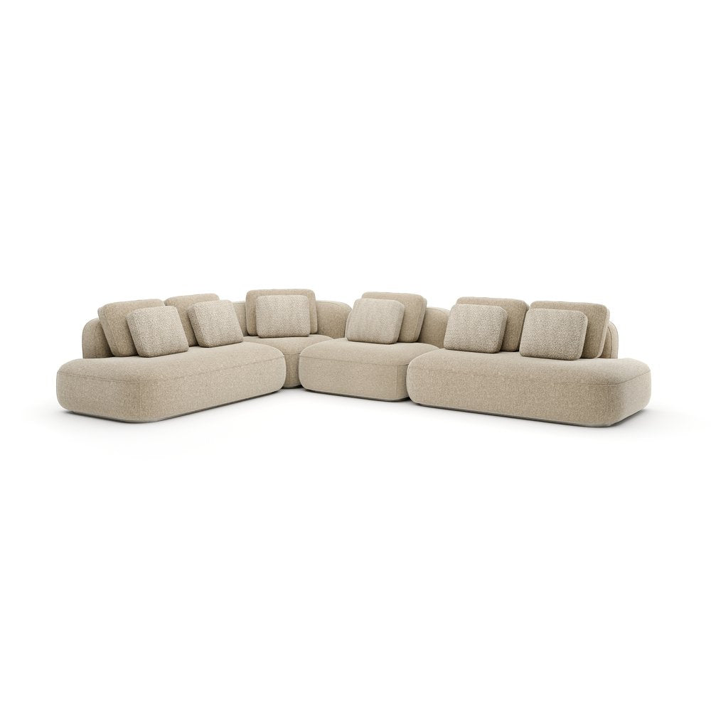 Caracole - Sasso Large L Sectional - Oatmeal - UPH-426-SEC5-B view 1