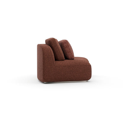 Caracole - Sasso RAF Curved Armless Loveseat - Saffron - UPH-426-RL3-A view 3