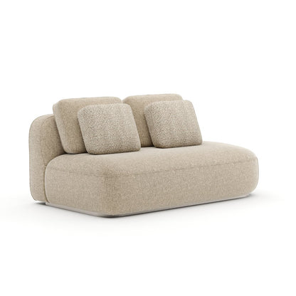 Caracole - Sasso RAF Straight Armless Loveseat - Oatmeal - UPH-426-RL4-B view 1