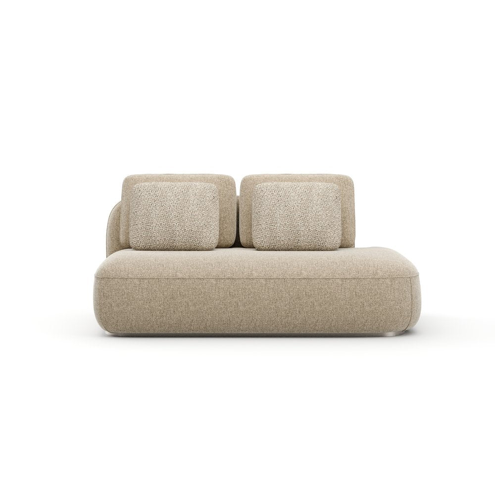 Caracole - Sasso RAF Straight Armless Loveseat - Oatmeal - UPH-426-RL4-B view 2