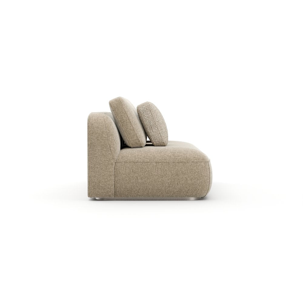 Caracole - Sasso RAF Straight Armless Loveseat - Oatmeal - UPH-426-RL4-B view 3