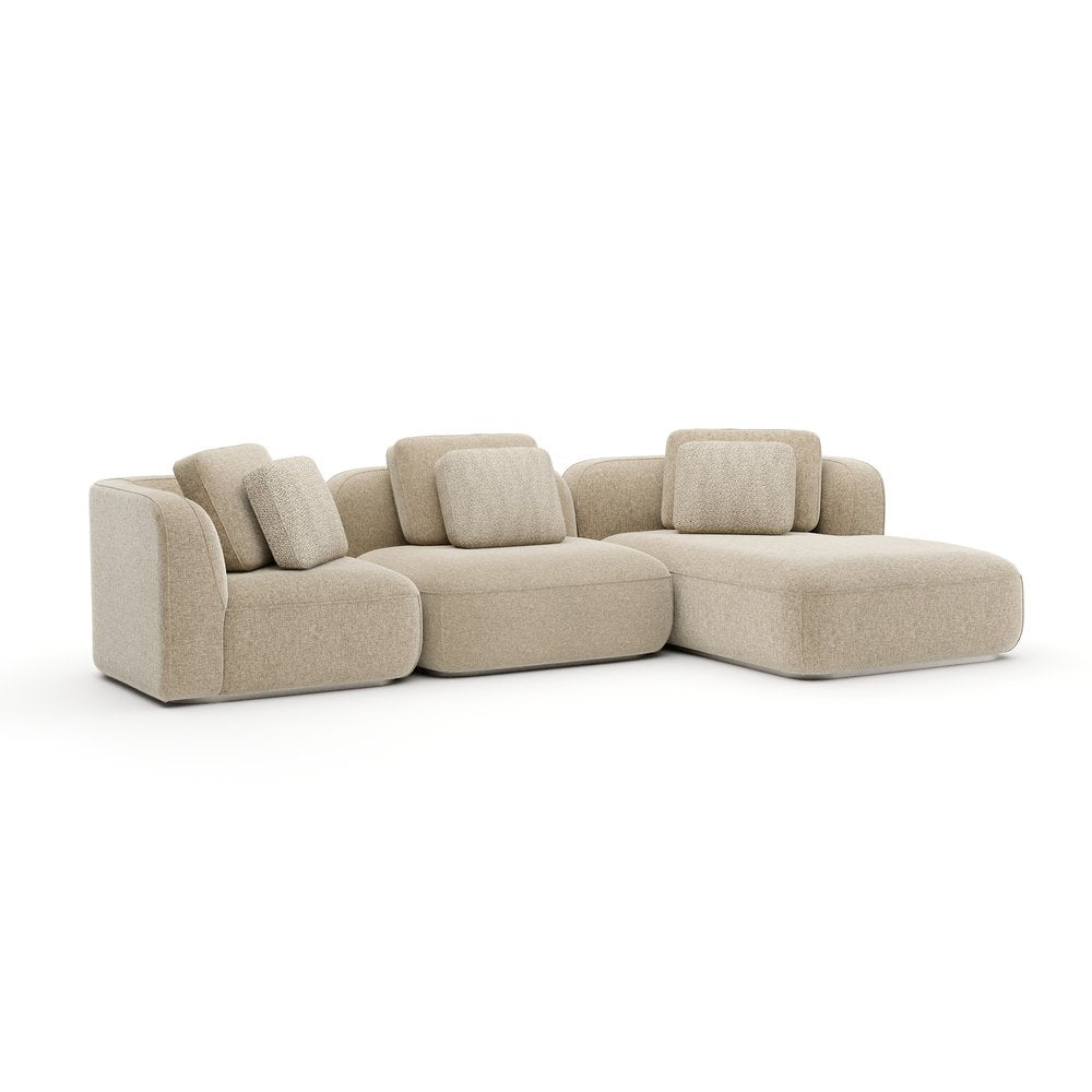 Caracole - Sasso Right Chaise Sectional - Oatmeal - UPH-426-SEC10-B view 1