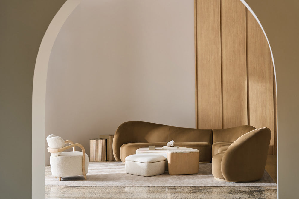 Caracole - Serir Large Cocktail Table in Sun Drenched Oak - CLA-024-408