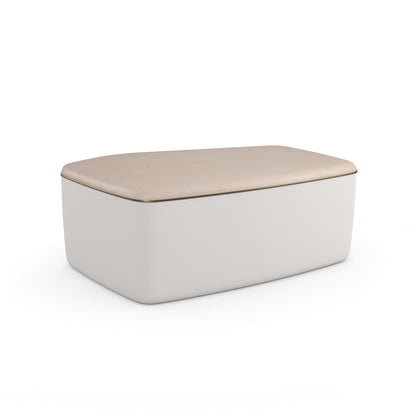 Caracole - Serir Medium Cocktail Table in Almost White - CLA-024-407