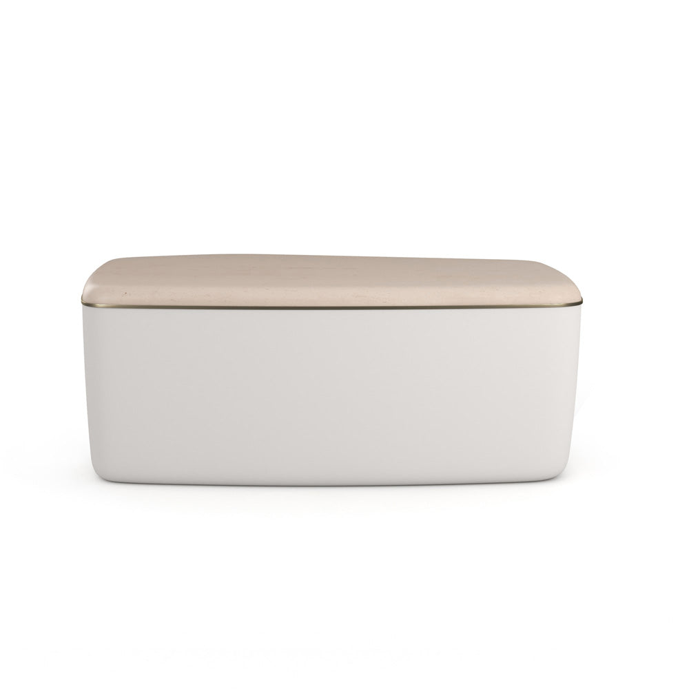 Caracole - Serir Medium Cocktail Table in Almost White - CLA-024-407