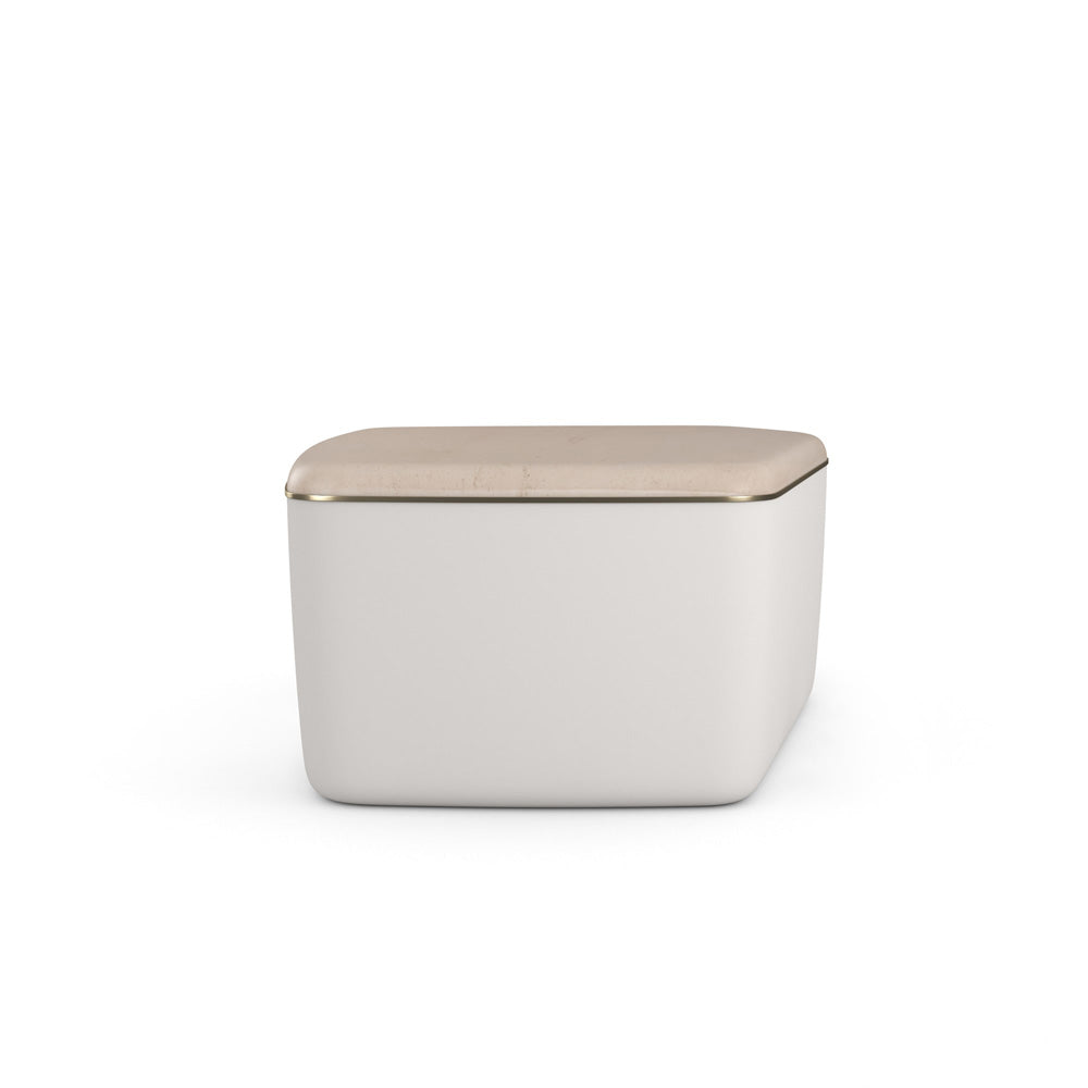 Caracole - Serir Medium Cocktail Table in Almost White - CLA-024-407