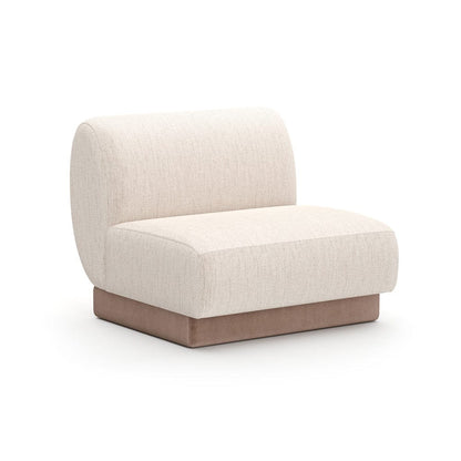 Caracole - Seta Armless Chair Oatmeal - UPH-425V-AC1-A view 1